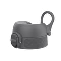 Grey leak-proof water bottle replacement lid for large ION8 water bottles, designed for secure, spill-free hydration.