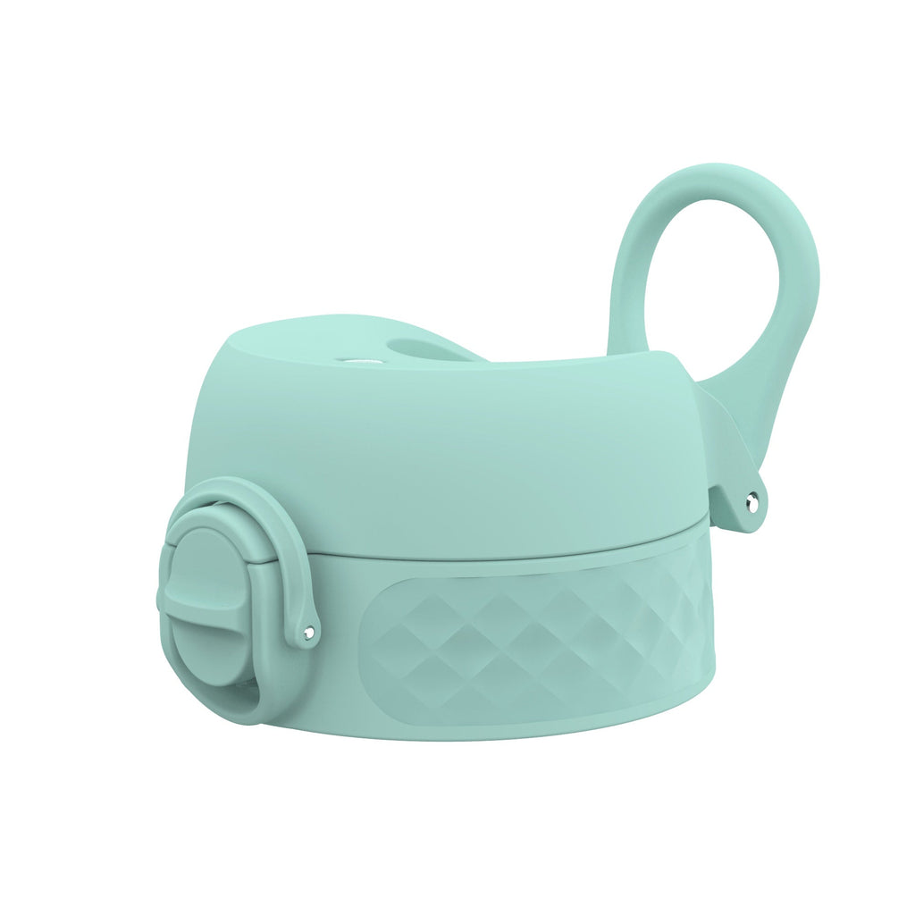Ion8 leak-proof water bottle replacement lid in Sonic Blue for large bottles, designed for secure, spill-proof hydration.