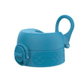 Blue leak-proof water bottle replacement lid for large ION8 bottles, designed for secure, spill-free hydration.