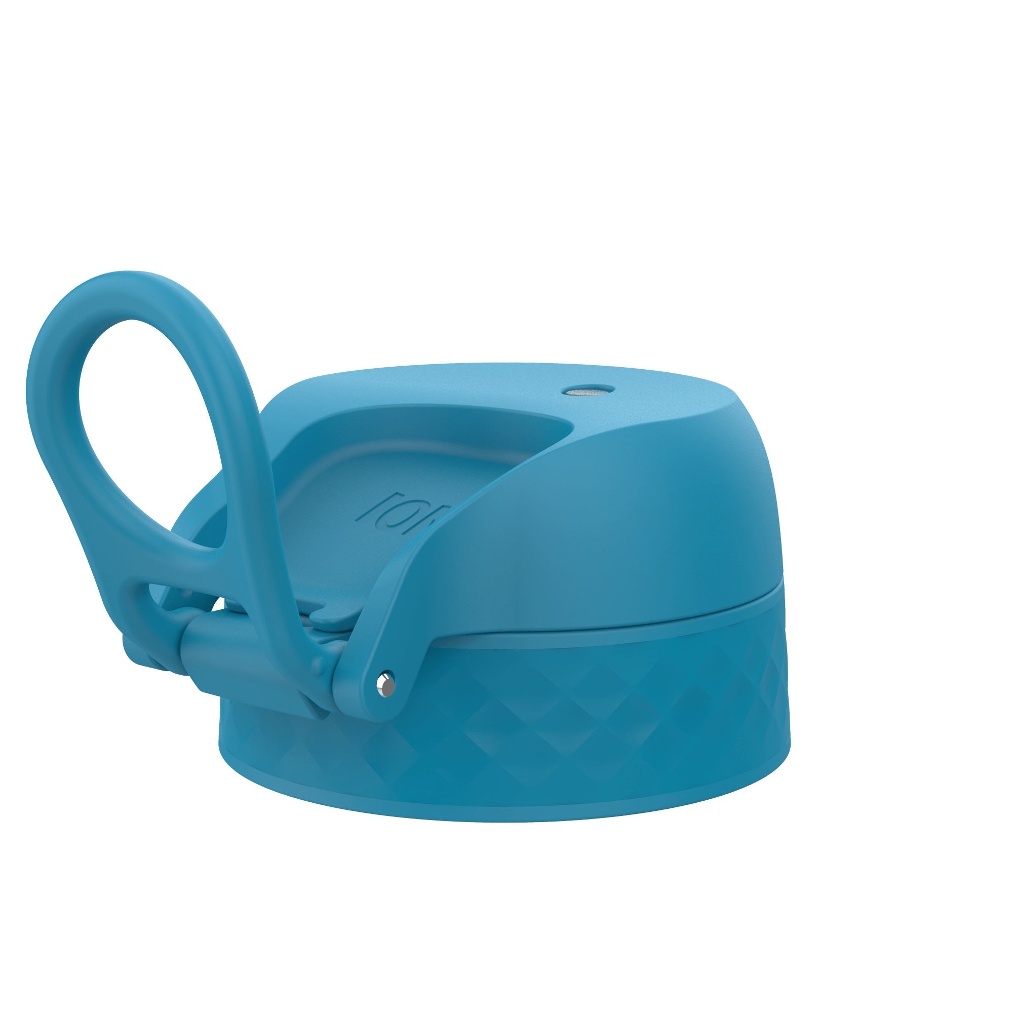 Blue leak-proof water bottle replacement lid for large ION8 bottles, Xtras & Add-Ons series, designed for secure hydration.