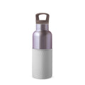 HYDY dusk violet and cloudy grey 16 oz bottle showing a sleek, modern design with a translucent grey and violet color scheme.