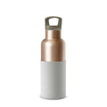 Metallic fir-colored bottle by HYDY, cloudy grey finish, 16 oz capacity, with a sleek and modern design.