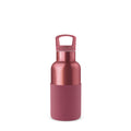 HYDY rose gold and wine red 12 oz bottle, sleek glass design suitable for beverages or decor.