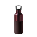 HYDY Burgundy-Black Cherry 16 oz bottle with dark cherry liquid inside, showcasing a sleek glass bottle design.