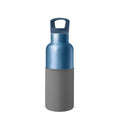 HYDY Sapphire metallic grey 16 oz bottle with a sleek, durable design and metallic finish, ideal for beverages or hydration.