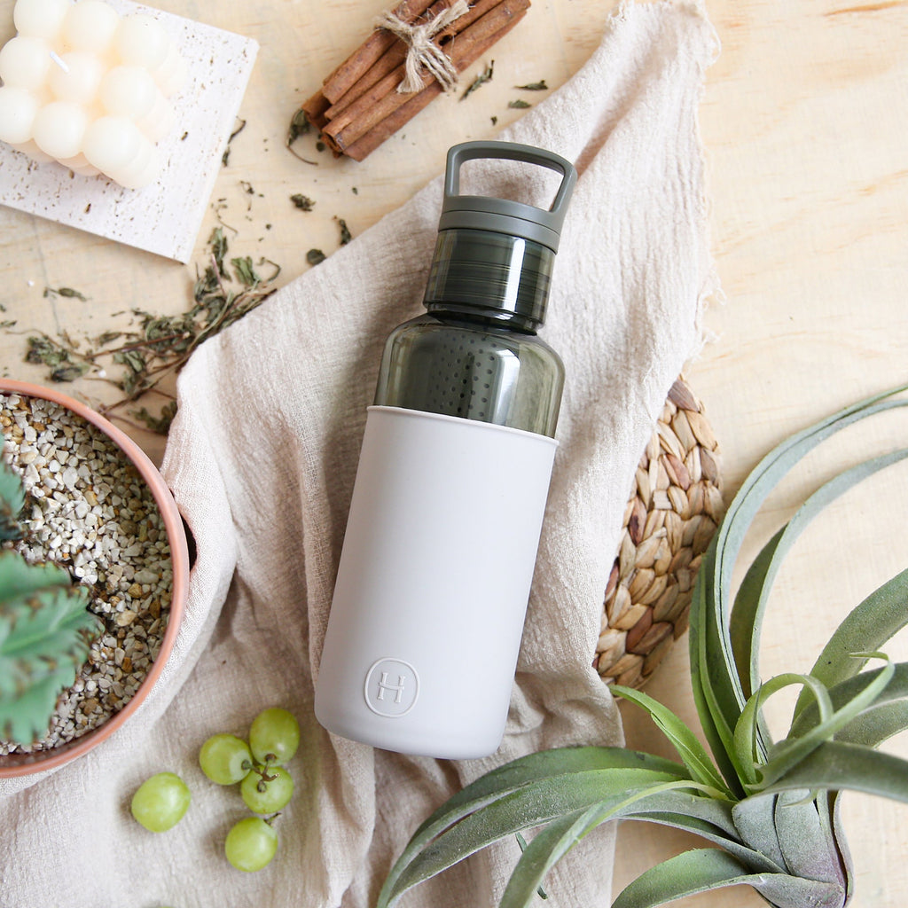 HYDY Forest Green Eucalyptus 20 oz bottle with a sleek design and natural eucalyptus print on the label.