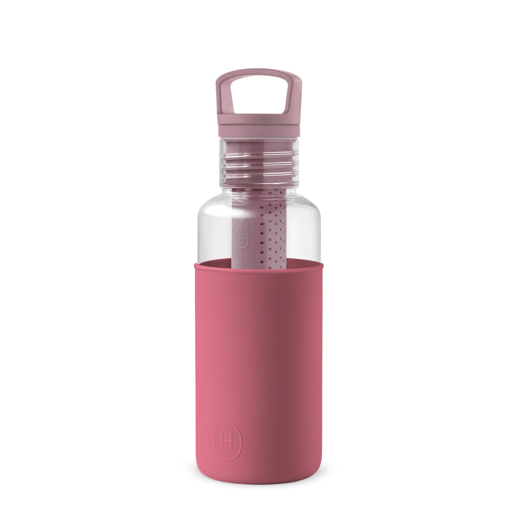 HYDY Clear-Wine Red 20 oz glass bottle, showcasing a sleek, transparent design perfect for wine storage or display.