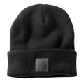 Carhartt 101070 Label Watch Beanie Hat, warm workwear knit headwear with Carhartt logo, ideal for cold weather.