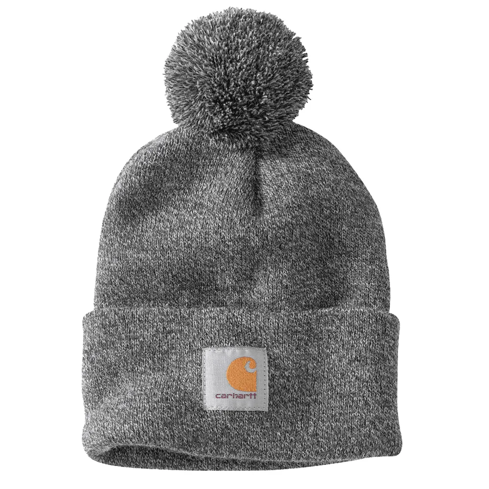 Carhartt 102240 Damen Lookout Strickmütze mit Bommel und Umschlag
