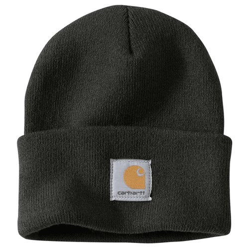 Carhartt A18 watch knitted cuff beanie hat, a warm headwear option from Workwear Nation Ltd, featuring a classic knit design.