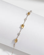 Natural Citrine Bracelet in Sterling Silver