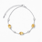 Natural Citrine Bracelet in Sterling Silver