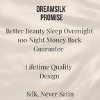 Black silk sleep mask by DREAMSILK with a smooth, soft fabric and contoured design for comfortable, complete blackout sleep.