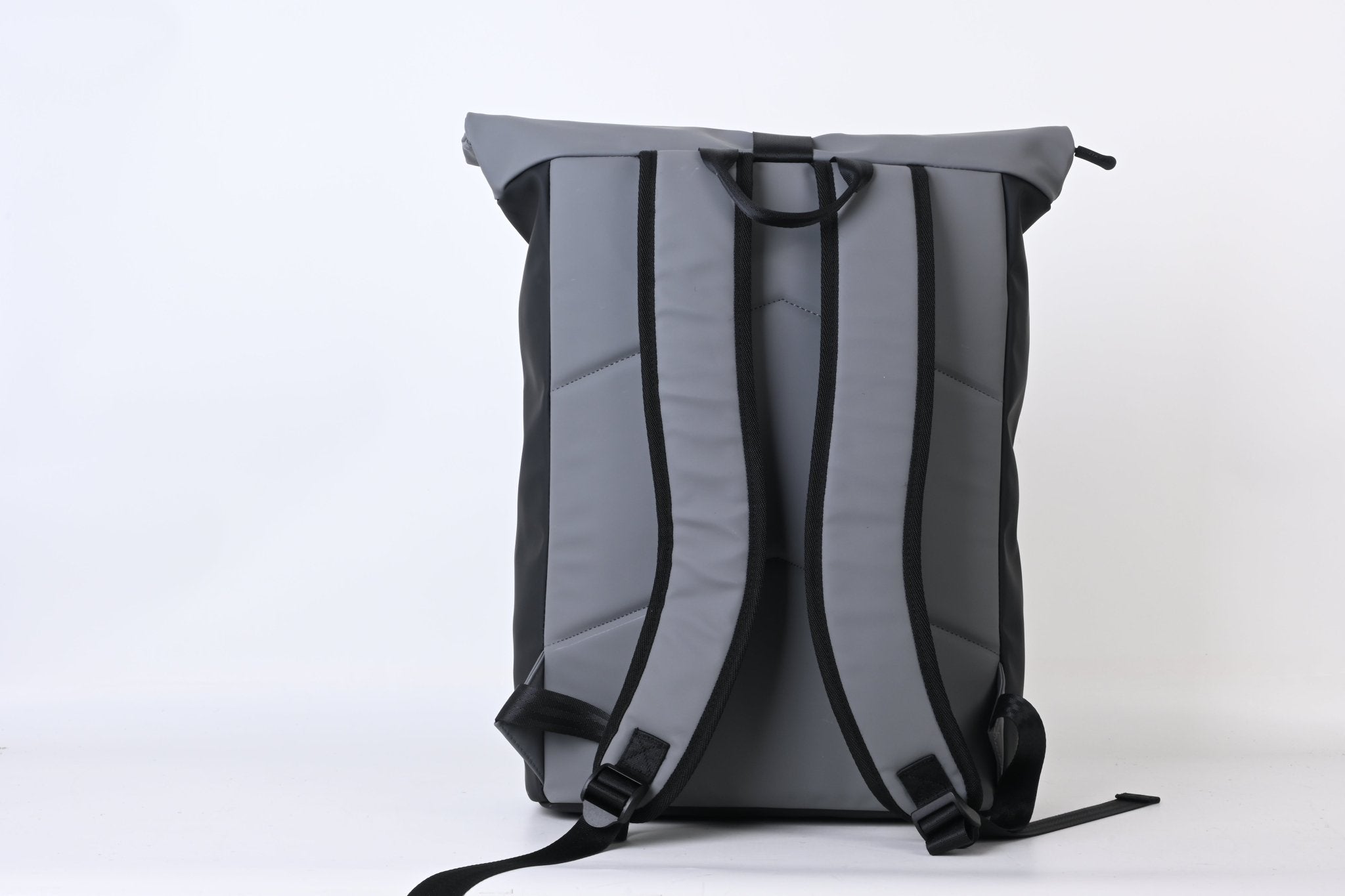 North Peak Blaze backpack with multiple compartments and padded shoulder straps, shown in a neutral color.