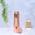 Pure copper half hammered water bottle by SAMA Homes, showcasing its textured surface and traditional design.