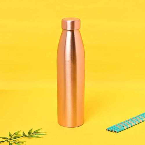SAMA Homes antibacterial pure copper hydration bottle with a 1L capacity and high-grade matte finish, designed for drinking water.