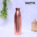 Elegant handcrafted copper bottle by SAMA Homes, leakproof and durable for health-conscious hydration.