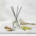 Parks Candles Nordic Spa reed diffuser 100ml with elegant glass bottle and reed sticks for home fragrance.