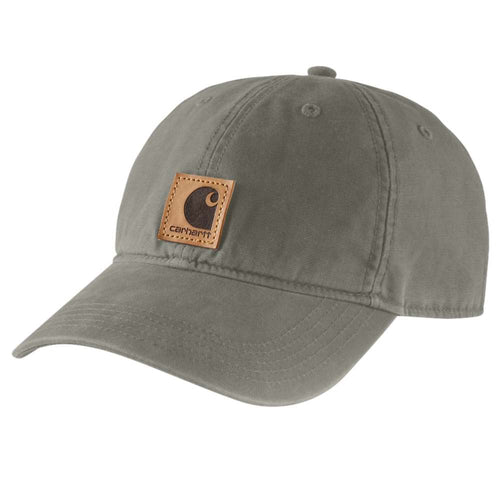 Carhartt Odessa Logo Cap in various colors, durable workwear headwear with embroidered logo, ideal for casual and workwear styles.