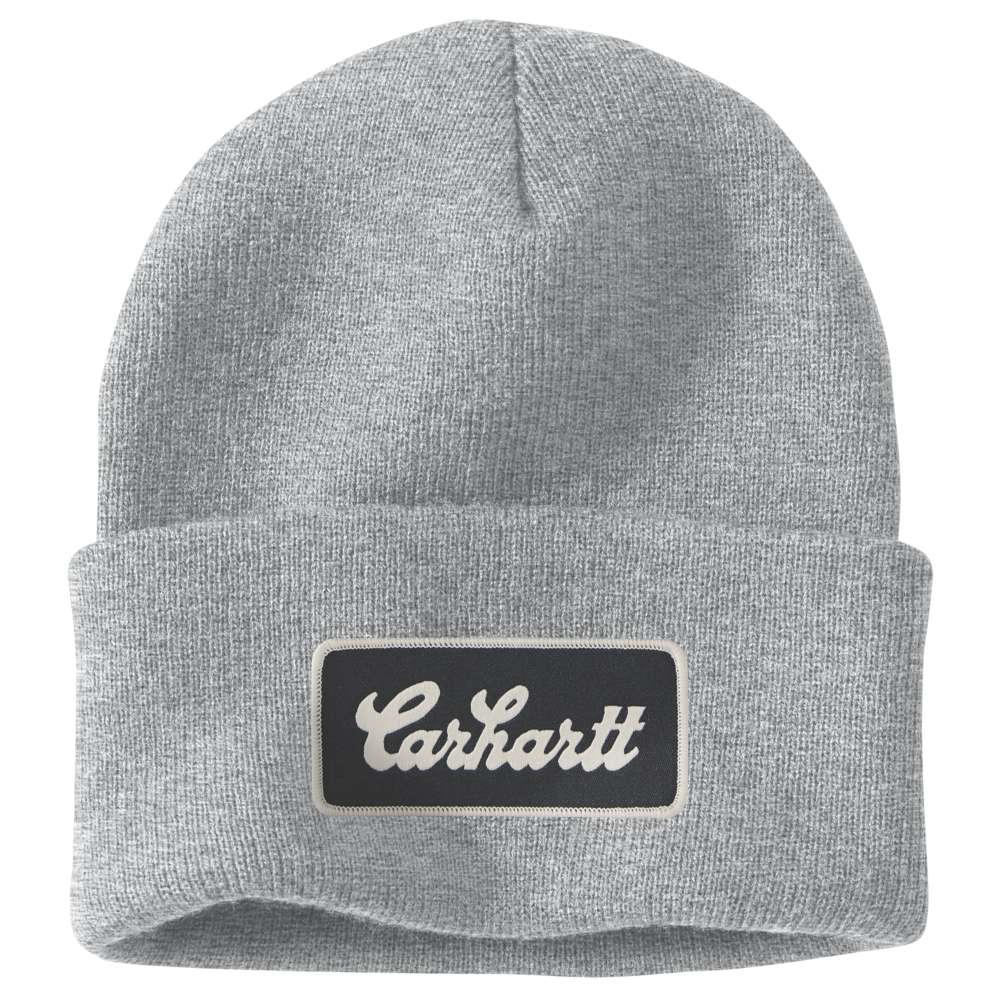 Carhartt 107007 Knit Cuffed Script Patch Beanie