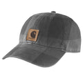 Carhartt flannel script cap, workwear headwear with a classic plaid pattern and adjustable strap, made by Workwear Nation Ltd.