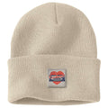 Carhartt 107409 Heart Patch Beanie, warm knit headwear with a heart patch, designed for cold weather by Workwear Nation Ltd.