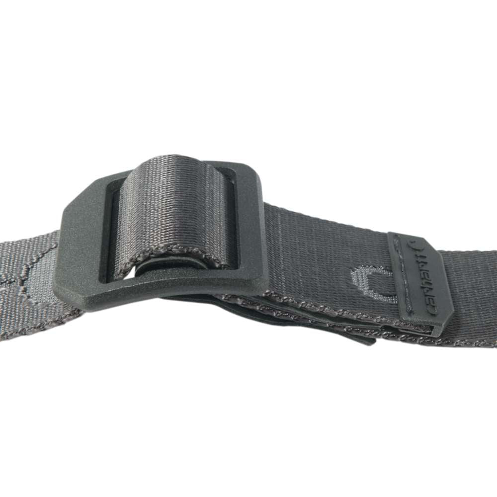 Carhartt nylon webbing ladder lock belt with black buckle, durable workwear belt for men and women.
