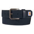 Canvas duck belt from Carhartt, durable workwear belt with metal buckle, designed for rugged, everyday use.