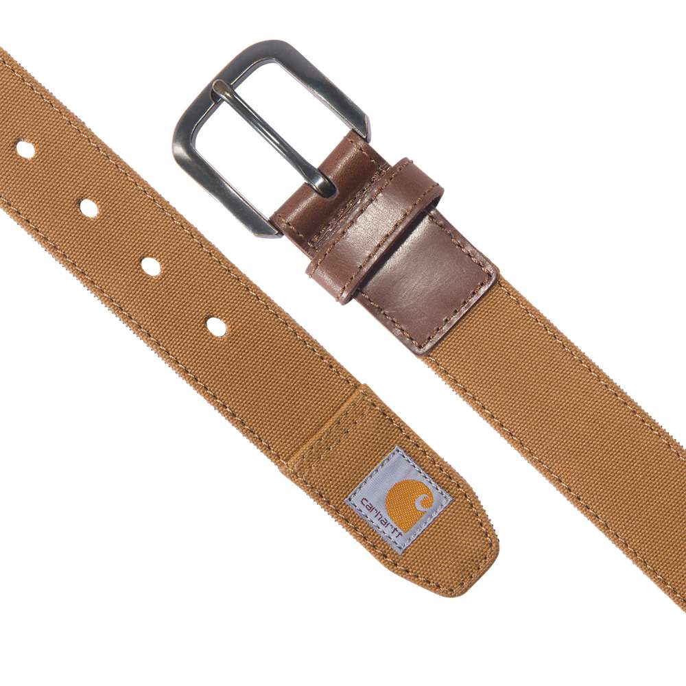 Women's Canvas Duck Belt by Carhartt, durable workwear belt with adjustable buckle, in natural canvas material.
