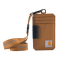Carhartt nylon duck ID holder with lanyard, durable workwear wallet for secure ID and key organization.