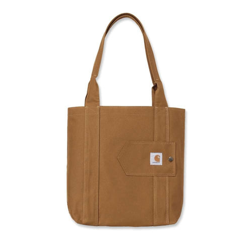 Carhartt B0000378 vertical open tote wallet with durable fabric and multiple compartments, designed for practical workwear storage.