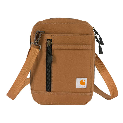 Carhartt Women's Nylon Duck Crossbody Wallet with adjustable strap and multiple card slots, durable workwear-inspired design.