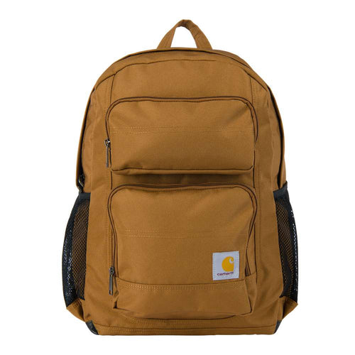 Carhartt 27L Single-Compartment Tool Carrier backpack from Workwear Nation Ltd, featuring durable fabric and multiple storage pockets.