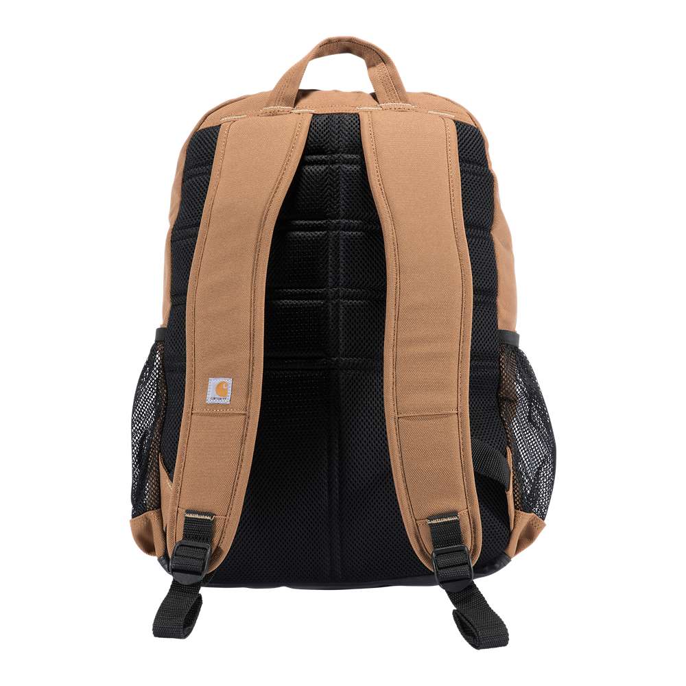 Carhartt 23L single-compartment tool carrier backpack with durable workwear design by Workwear Nation Ltd, shown from front view.