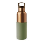 HYDY bronze gold-seaweed green 20 oz bottle with a sleek design and vibrant color, perfect for beverages or water storage.