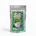 Innooova Grooovy Greeens supplement packshot showing vibrant green powder in a resealable pouch with branding.