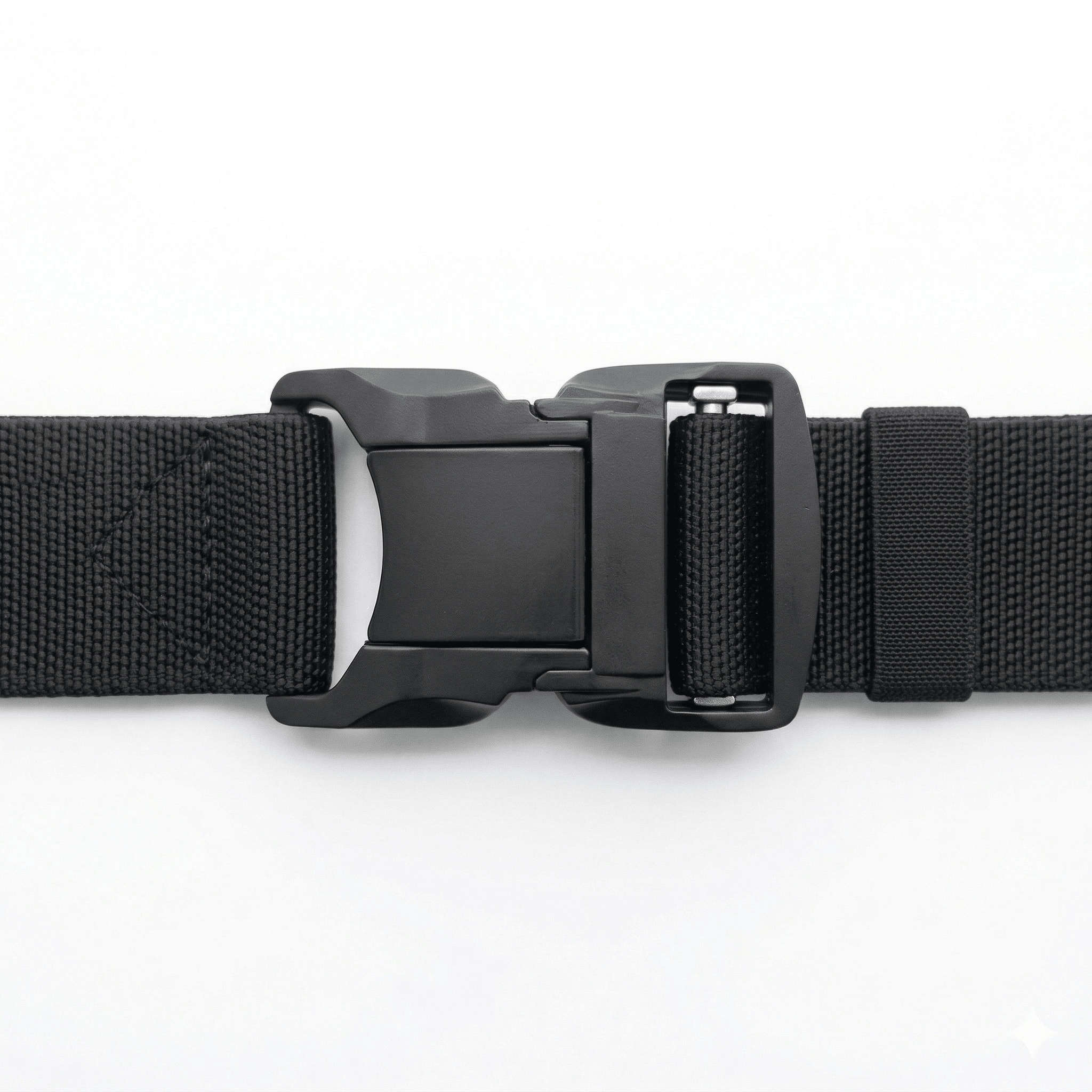 HikeWare™ elastic tactical hiking belt with quick-release buckle, showing its stretchable, durable design suitable for outdoor activities.