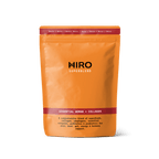 Front view of HIRO Essential Woman + Collagen Superblend pouch showing vibrant packaging and product branding.