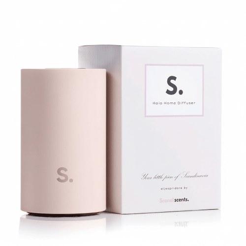 Scandiscents Halo Home Diffuser, a waterless scented oil diffuser with sleek design, shown with the main product image.