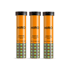 HIRO Ginger and Lemongrass hydration triple pack featuring three bottles with fresh ginger and lemongrass ingredients.