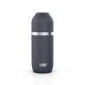 Ion8 Luma vacuum-insulated 700ml ash navy flask and mug set, durable stainless steel drink container with sleek design
