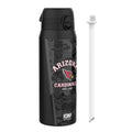 ION8 NFL Cardinals insulated steel water bottle, 750ml (24oz), durable and leak-proof for sports and outdoor activities.