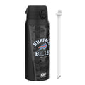 ION8 NFL Bills insulated steel water bottle, 750ml, durable design with team logo, perfect for keeping drinks cold.