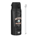 ION8 NFL Dolphins insulated steel water bottle, 750ml, durable design with team logo, perfect for staying hydrated on the go.