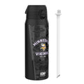 ION8 NFL Vikings insulated steel water bottle, 750ml, with team logo and stainless steel design for cold drinks.