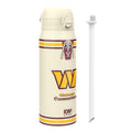 ION8 NFL Commanders insulated steel water bottle, 750ml (24oz), with team logo and durable stainless steel construction.