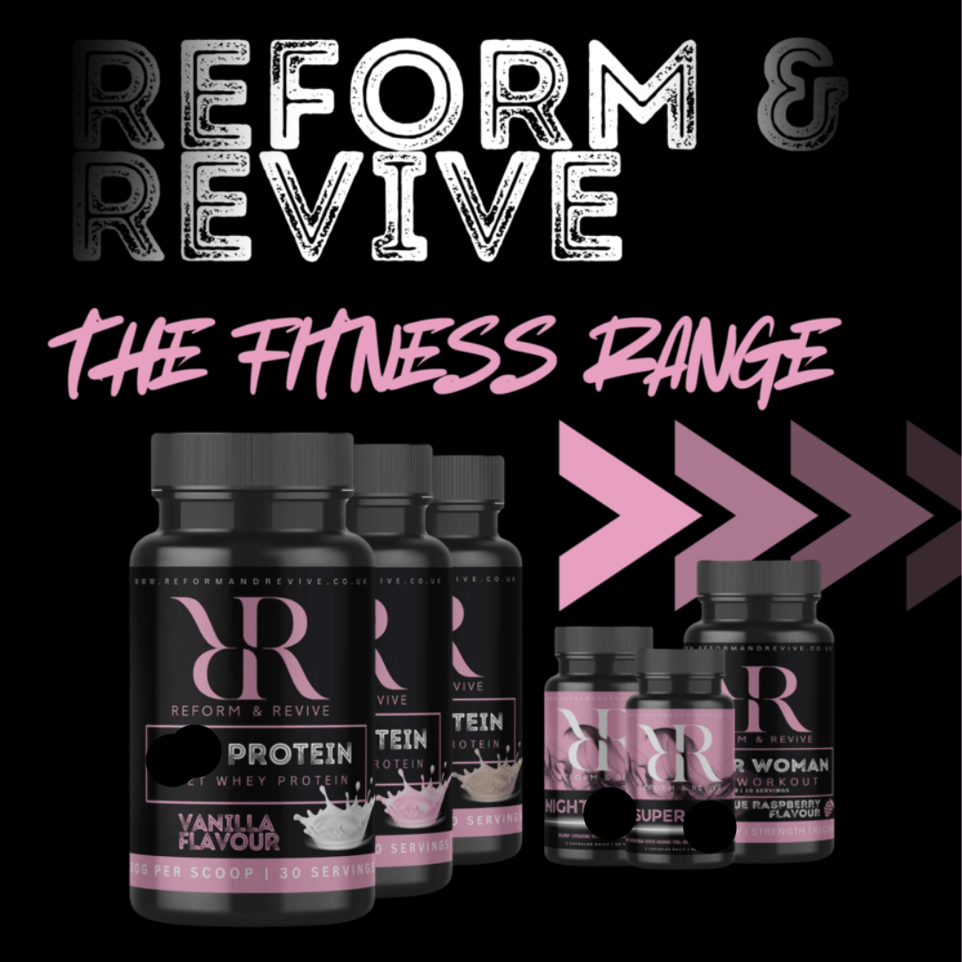 Reform and Revive DreamBurn Nighttime Wellness Formula vitamins in a bottle, designed to promote restful sleep and nighttime relaxation.