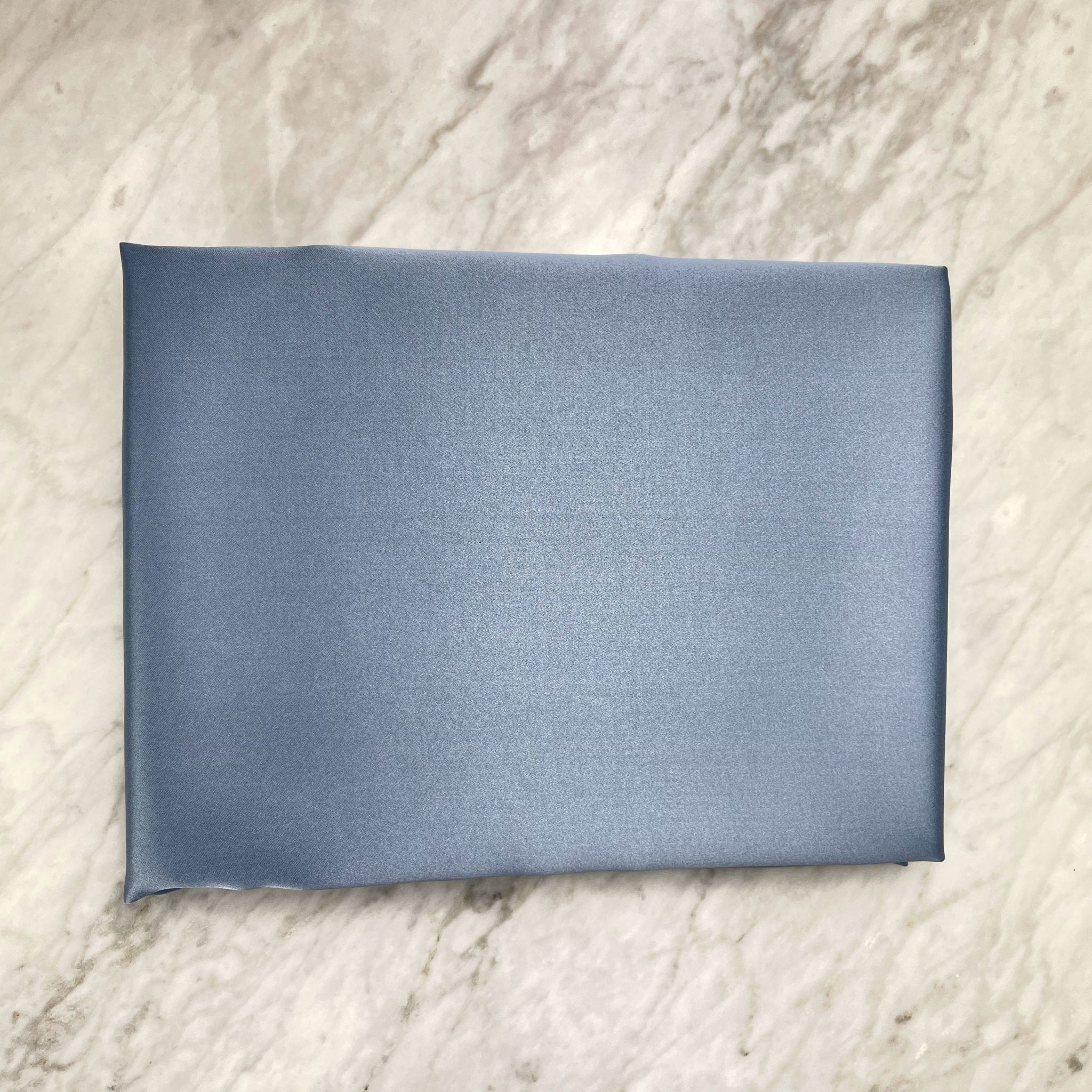 DreamSilk Mystique Blue silk pillowcase, standard size, showcasing smooth, luxurious silk fabric with a soft, elegant appearance.