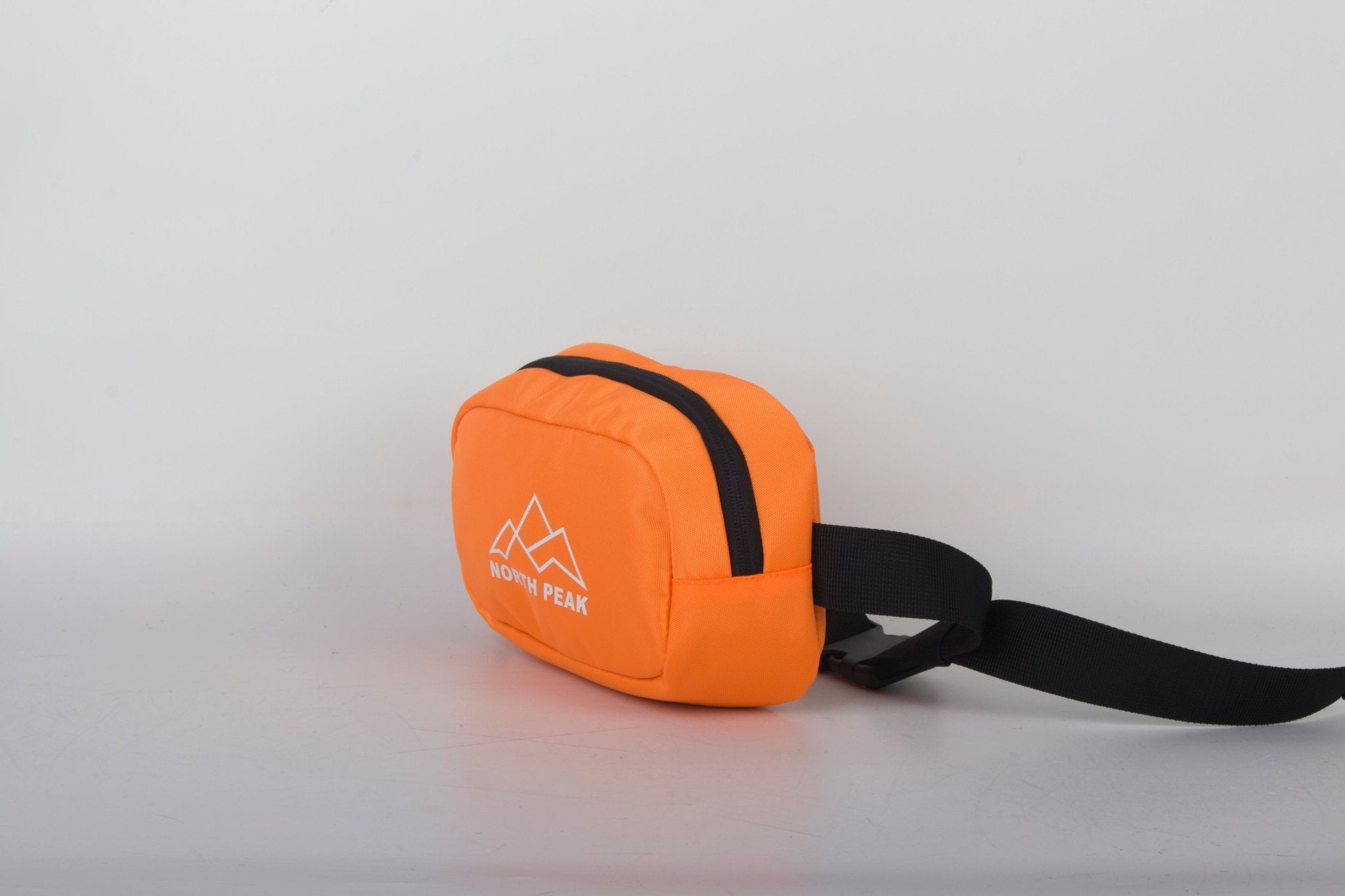 North Peak Ridge Bum Bag with adjustable strap and multiple compartments, designed for practical everyday use.