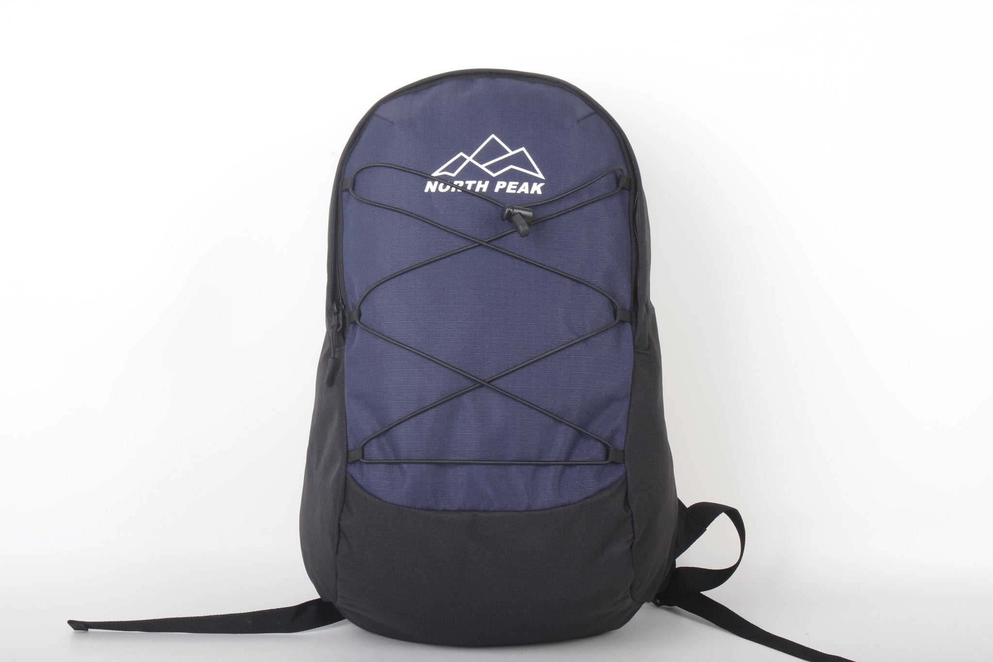 North Peak Ascend Backpack with multiple compartments and padded straps, ideal for hiking and outdoor adventures.